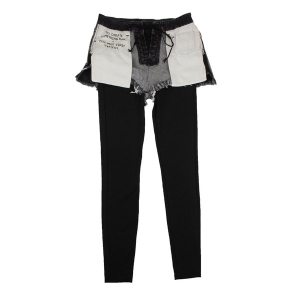 NEW UNRAVEL PROJECT Denim Deconstructed Slim-Fit Pants Size 26 $840